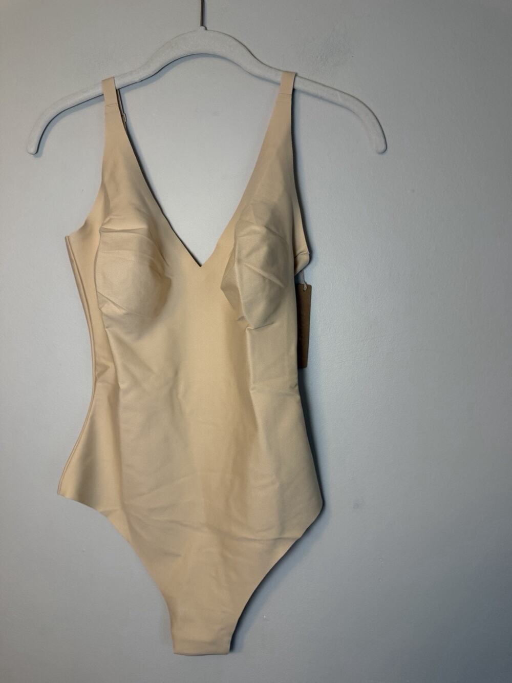SKIMS Body Size XL Plunge Thong Bodysuit SAND NWT